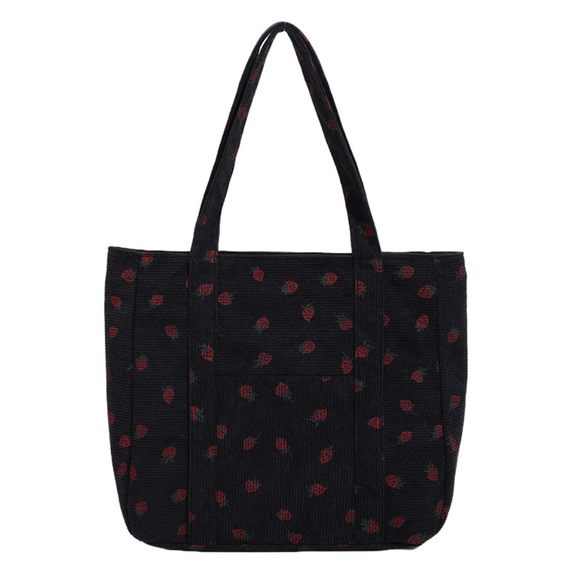 Corduroy Tote Bags Zier Casual Tote Handbag B Capacity Shoulder Bag :] - Picture 1 of 6